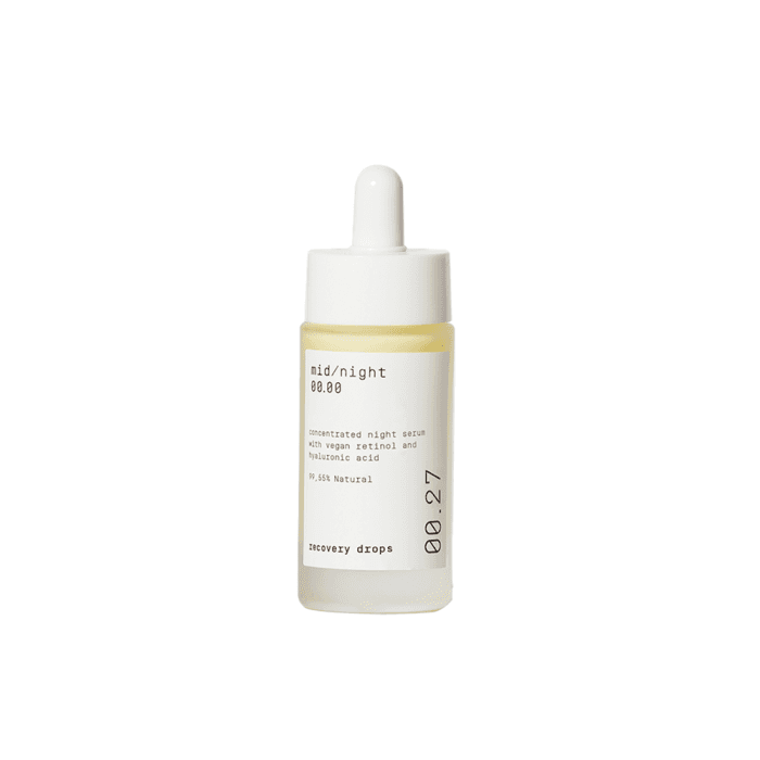 MID/NIGHT 00.00 naktinis veido serumas su retinoliu 00.27, 30 ml