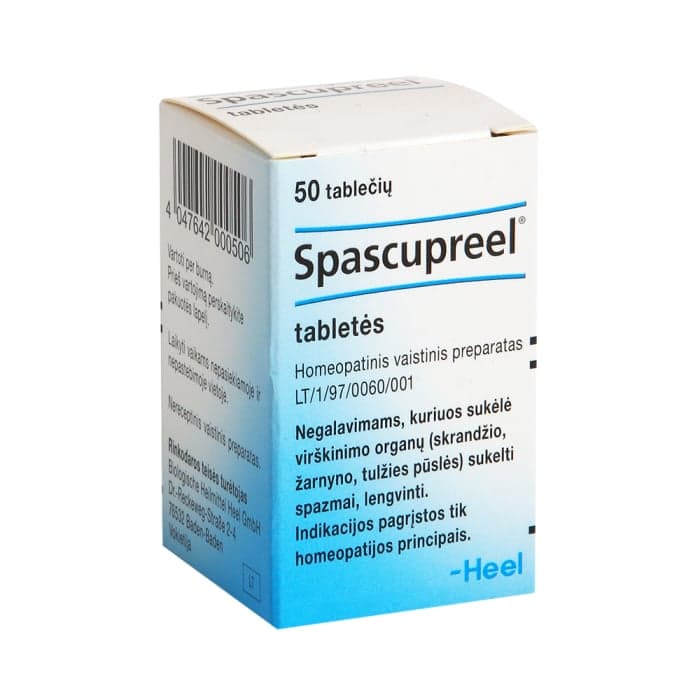 Spascupreel, Tabletės, N50-1