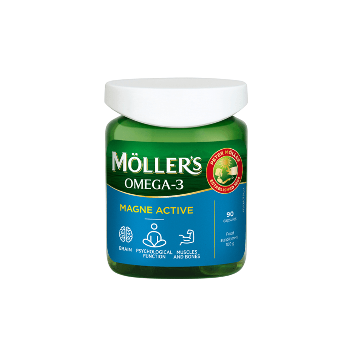 MÖLLER'S MAGNE ACTIVE, 90 kapsulių