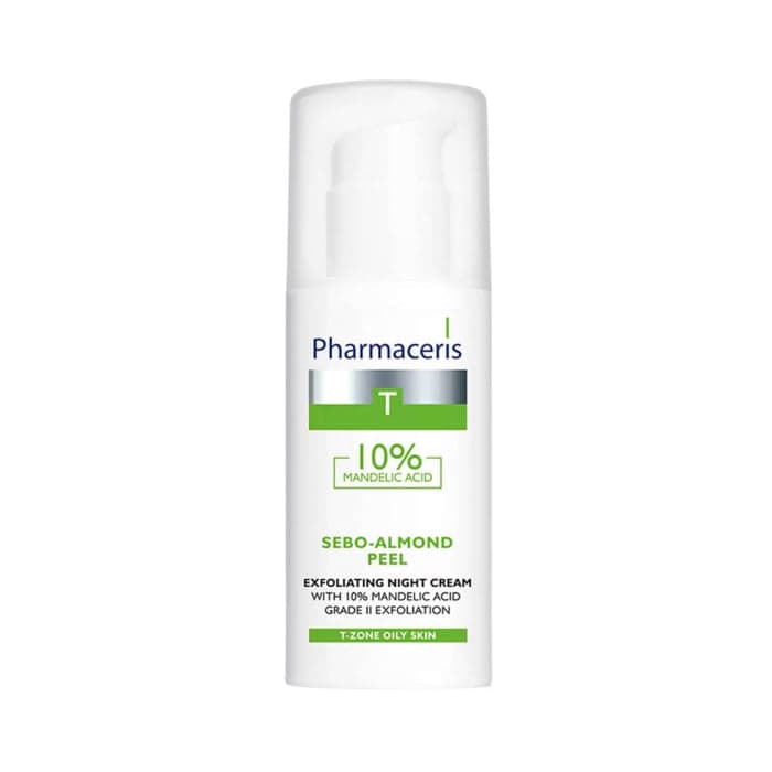 PHARMACERIS T naktinis kremas-šveitiklis SEBO ALMOND, 50 ml