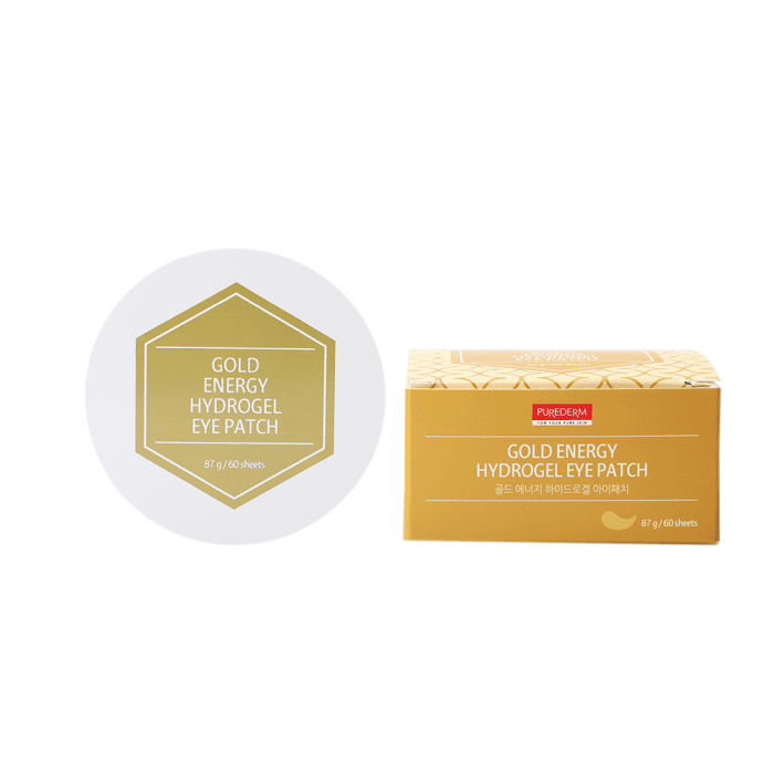 PUREDERM paakių kaukė GOLD ENERGY, 60 vnt.