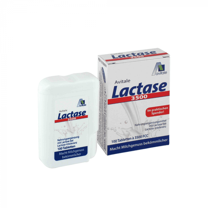 LACTASE 3500 FCC, laktazės fermentas, 100 tablečių-1