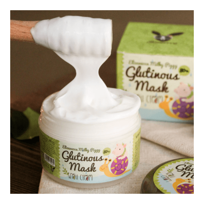 ELIZAVECCA sraigių mucino veido kremas, Glutinous 80% Mask Snail Cream, 100 ml-1