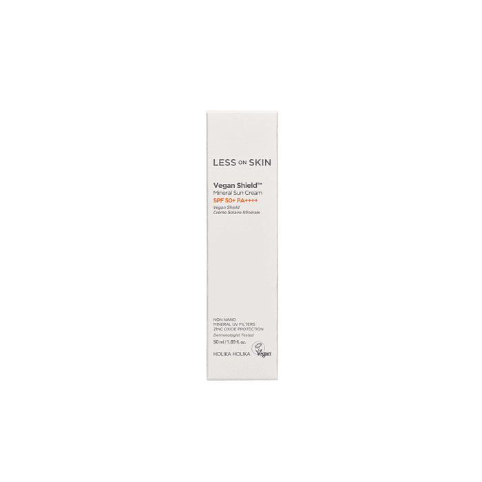HOLIKA HOLIKA apsauginis kremas nuo saulės LESS ON SKIN VEGAN SHIELD MINERAL SUN CREAM, SPF 50+, 50 ml-1