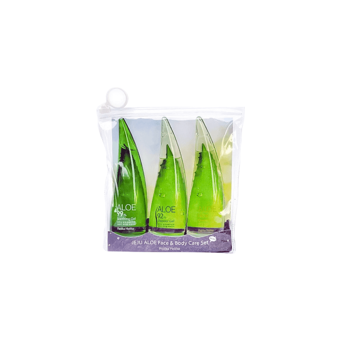 HOLIKA HOLIKA universalių priemonių rinkinys veidui ir kūnui JEJU ALOE, 165 ml