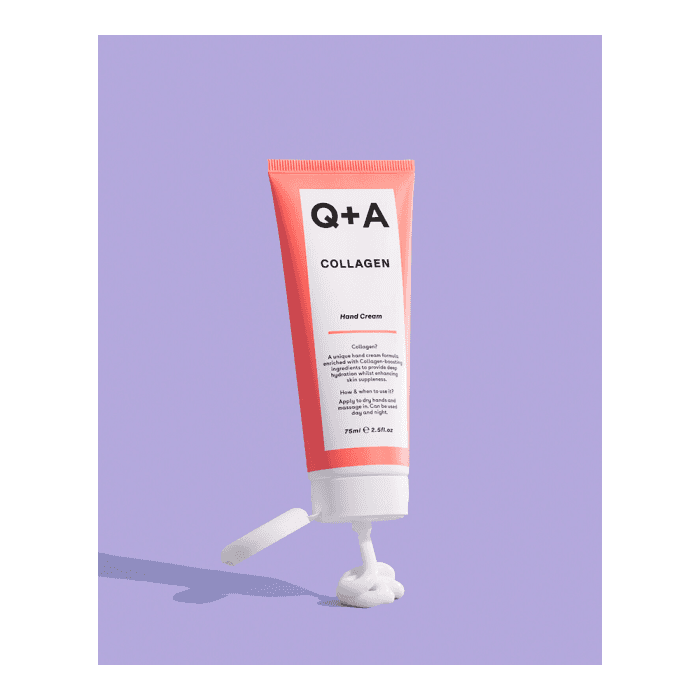 Q+A Collagen Hand Cream Rankų kremas su kolagenu, 75 ml-1