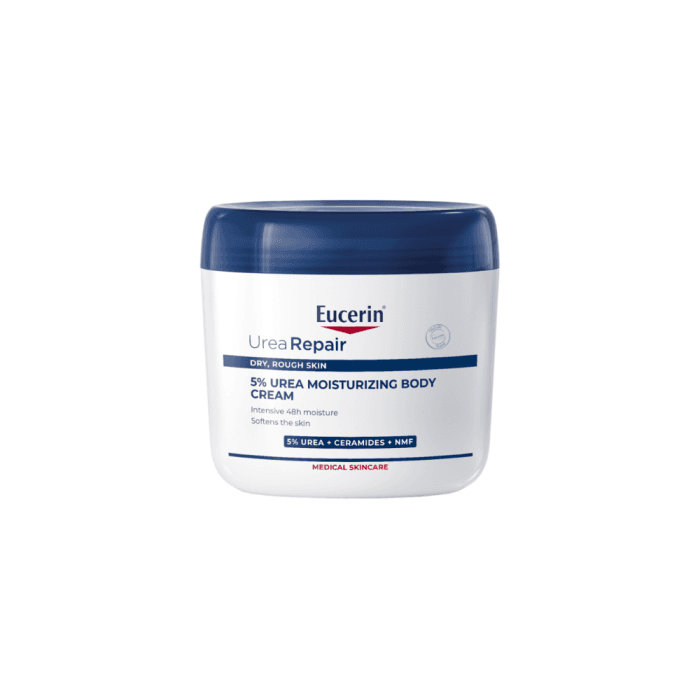 EUCERIN kūno kremas sausai odai su 5% šlapalo UREA REPAIR, 450 ml