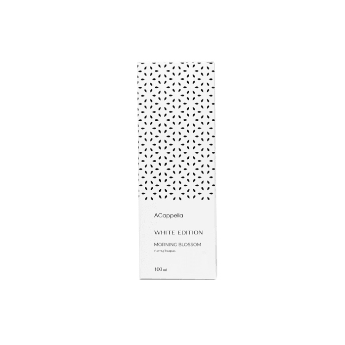 ACAPPELLA namų kvapas su lazdelėmis White Edition, MORNING BLOSSOM, 100 ml