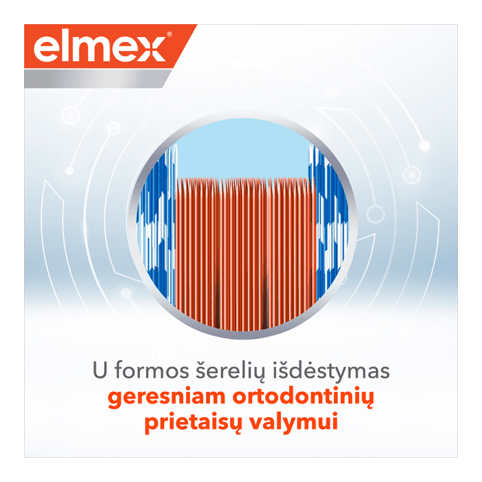 ELMEX, dantų šepetėlis ortodontiniams prietaisams, Ortho Interdental Expert Precision, 1 vnt.-1