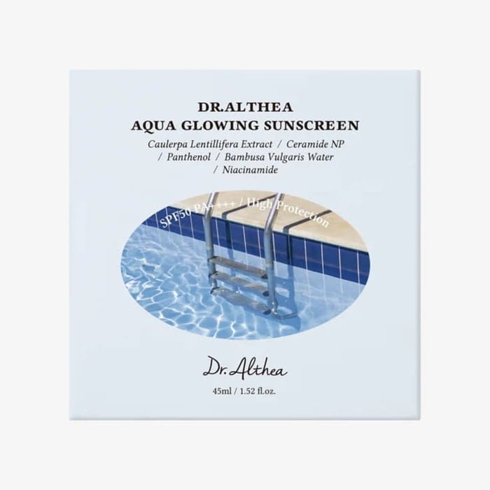 DR.ALTHEA AQUA GLOWING SUNSCREEN SPF50 apsauginis veido kremas nuo saulės, 45 ml-2
