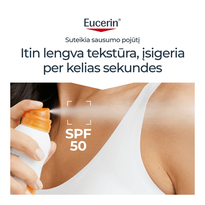 EUCERIN skaidrus purškalas OIL CONTROL DRY TOUCH, SPF 50, 200 ml-1