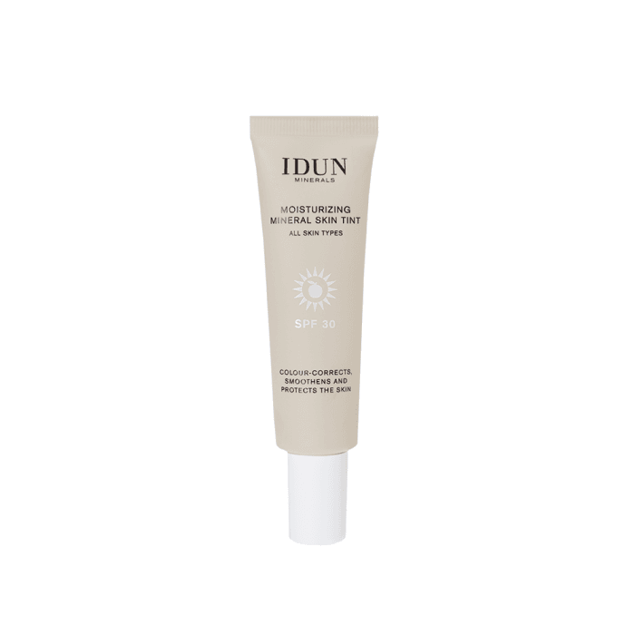 IDUN MINERALS drėkinamasis veido kremas su atspalviu, Light, Nr. 1411, SPF 30, 27 ml