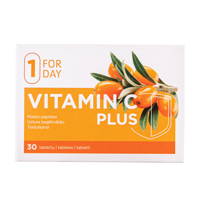 FORDAY VITAMIN C PLUS, 30 tablečių-2