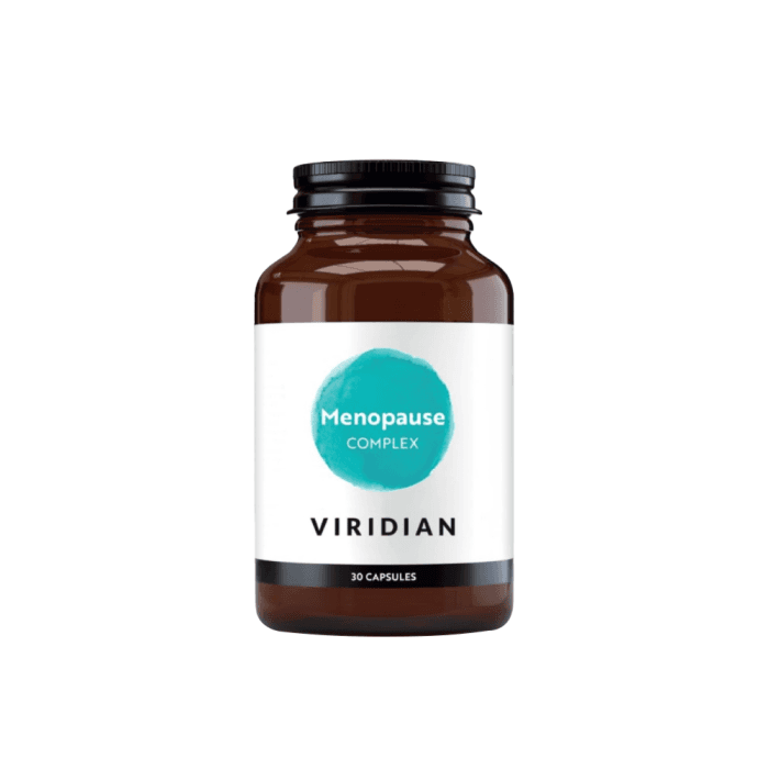 VIRIDIAN MENOPAUSE COMPLEX, 30 kapsulių
