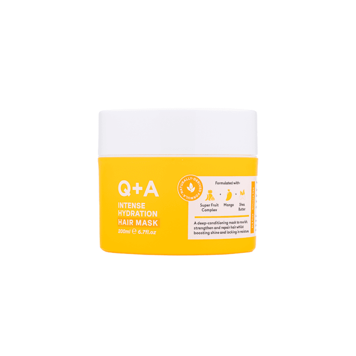 Q+A intensyviai drėkinanti plaukų kaukė, 200 ml