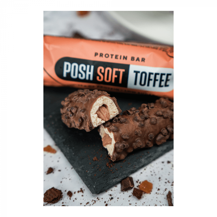 ICONFIT Posh SOFT baltyminis batonėlis Toffee skonio, 40 g-1