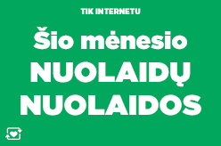 Šio mėnesio nuolaidų nuolaidos