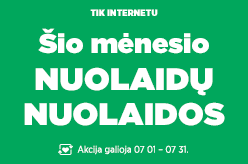 Šio mėnesio nuolaidų nuolaidos