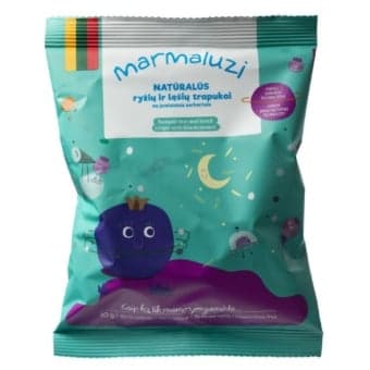 Kukurūzų ir lešių trapukai MARMALUZI su burokėliais naturalūs, 30g, 30 g