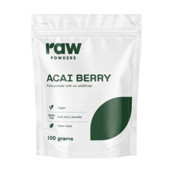 RAW POWDERS, milteliai, ACAI UOGŲ, 100 g