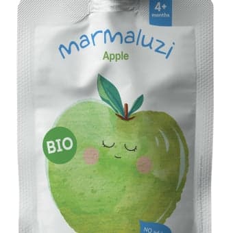 MARMALUZI ekologiška obuolių tyrelė, 4 mėn., LT-EKO-001, 90 g