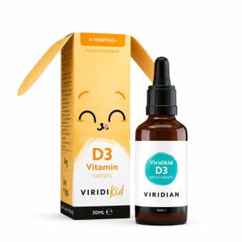 VIRIDIAN skystas vitaminas D VIRIDKID, 400IU, 30 ml