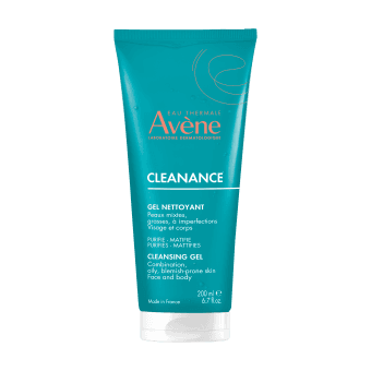 EAU THERMALE AVENE valomasis prausimosi gelis mišriai, riebiai odai CLEANANCE, 200 ml