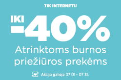 Daugiau priežasčių šypsotis - iki -40 % atrinktoms burnos priežiūros prekėms