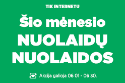 Šio mėnesio nuolaidų nuolaidos