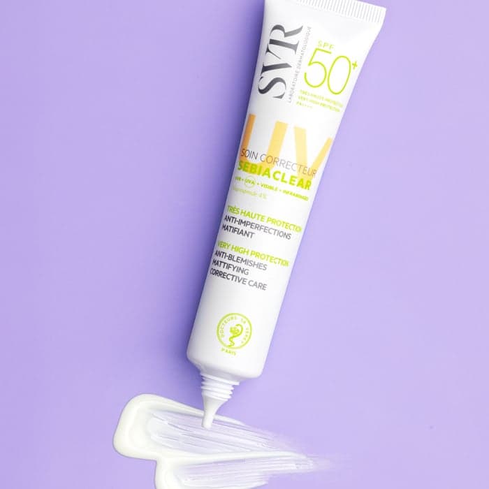 SVR SEBIACLEAR CREME apsauginis veido kremas nuo saulės jautriai riebiai odai SPF50+, 40 ml-1