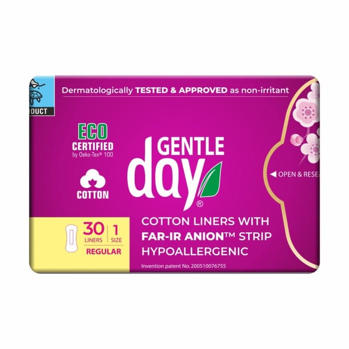 GENTLE DAY ekologiški kasdieniniai įklotai su anijonų juostele FAR-IR ANION, 30 vnt.-1