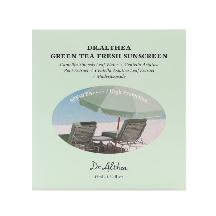 DR.ALTHEA GREEN TEA FRESH SUNSCREEN SPF50 apsauginis veido kremas nuo saulės, 45 ml-2
