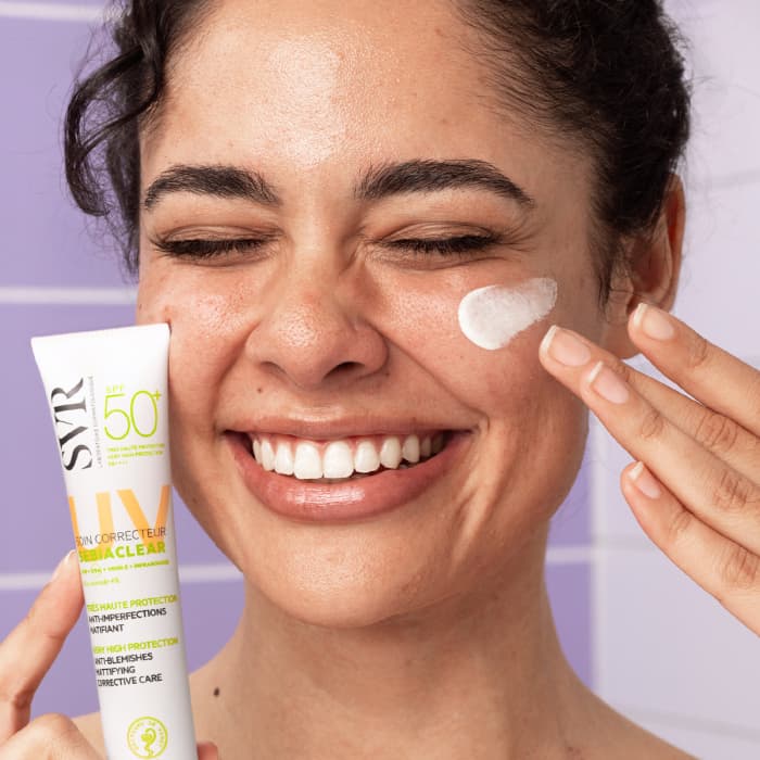 SVR SEBIACLEAR CREME apsauginis veido kremas nuo saulės jautriai riebiai odai SPF50+, 40 ml-2