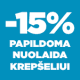 <p>Pritaikyk kodą NORIU15 ir gauk 15% papildomą nuolaidą krep&scaron;eliui perkant bent už 39 &euro;.</p>