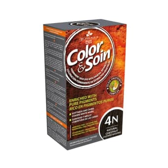 COLOR & SOIN plaukų dažai be amoniako 4N Natural Chestnut, 135 ml