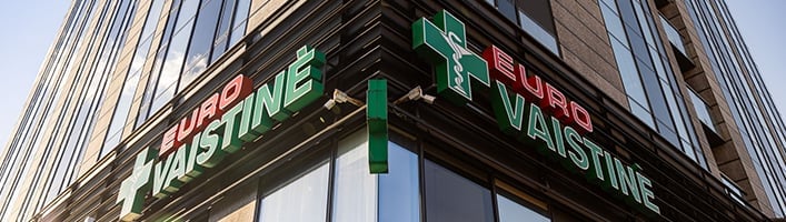 „Eurovaistinė“ į vaistinių tinklo atnaujinimą investavo 1,6 mln. Eur.