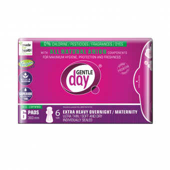 Gentle Day Extra Heavy Overnight Maternity sugeriantys
įklotai N6 Gentle Day Extra Heavy Overnight Maternity sugeriantys
įklotai N6