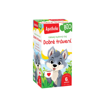 Lithuania product data sample: APOTHEKE BIO žolelių arbata vaikams PO GAUSIŲ PIETŲ, nuo 6 mėn., LT-EKO-001, 20 vnt., 1.5 g