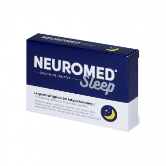Neuromed sleep čiulpiamos tabletės, N15 Neuromed sleep čiulpiamos tabletės, N15