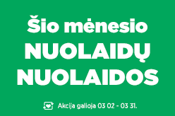 Šio mėnesio nuolaidų nuolaidos
