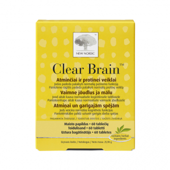 New Nordic Clear Brain tabletės, N60 New Nordic Clear Brain tabletės, N60