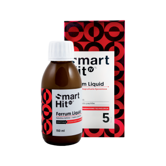 SMART HIT IV FERRUM LIQUID, melionų skonio, 150 ml | eurovaistine.lt