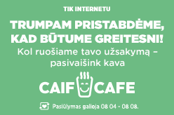 Trumpam pristabdėme, kad būtume greitesni! Kol ruošiame tavo užsakymą - pasivaišink kava