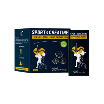 Lithuania product data sample: SPORT & CREATINE, 28 pakeliai