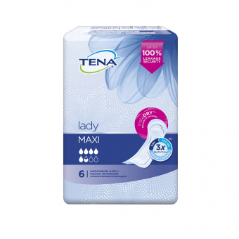 TENA paketai LADY MAXI, 6 vnt.