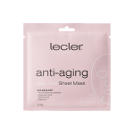 LECLER stangrinanti lakštinė veido kaukė ANTI-AGING, 1 vnt.