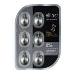 ELLIPS tepami vitaminai tamsiems plaukams su keratinu SILKY BLACK PRO KERATIN, 6 vnt.