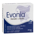 EVONIA KERATIN + BIOTIN, 60 kapsulių