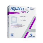 AQUACEL AG FOAM lipnus silikoninis tvarstis CONVATEC, 12,5 x 12,5 cm, 10 vnt.