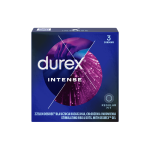 DUREX stimuliuojamieji prezervatyvai INTENSE, 56 mm, 3 vnt.